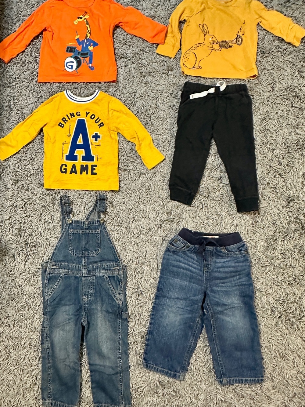 6 Piece Toddler Boys Clothing Lot: Various Brands